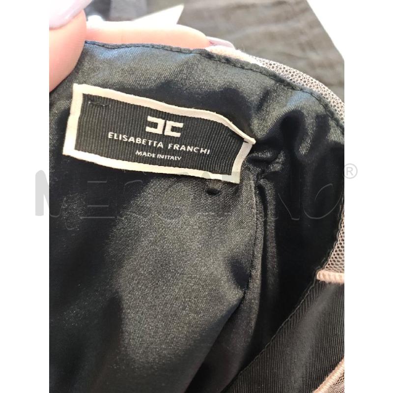 ABITO D ELISABETTA FRANCHI NERO TULLE SPALLE ROSA   | Mercatino dell'Usato Verona fiera 4