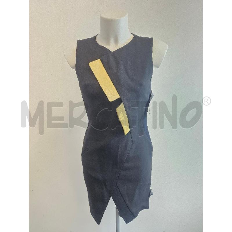 ABITO D GENNY NERO INSERTO GIALLO  | Mercatino dell'Usato Verona fiera 1