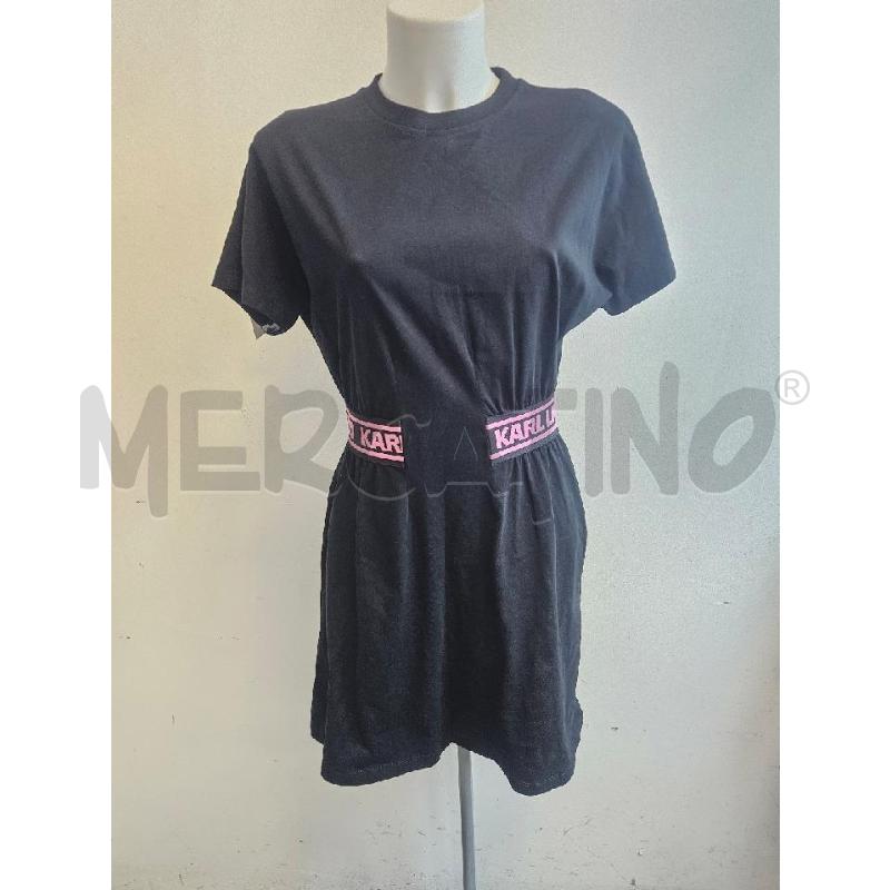 ABITO D KARL LAGERFIELD NERO ELASTICI SCRITTA ROSA  | Mercatino dell'Usato Verona fiera 1