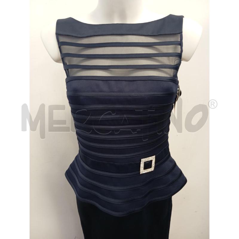 ABITO D LUISA SPAGNOLI BLU INSERTO STRASS  | Mercatino dell'Usato Verona fiera 2