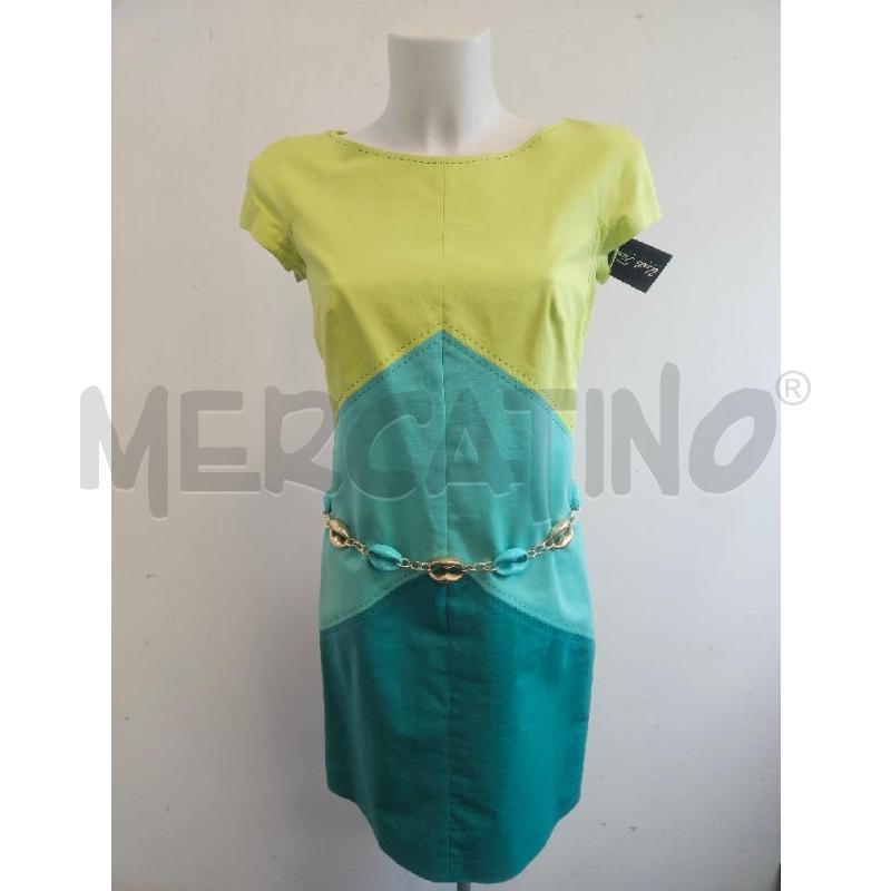 ABITO D LUISA SPAGNOLI VERDE AZZ PISTACCHIO +CINT | Mercatino dell'Usato Verona fiera 1