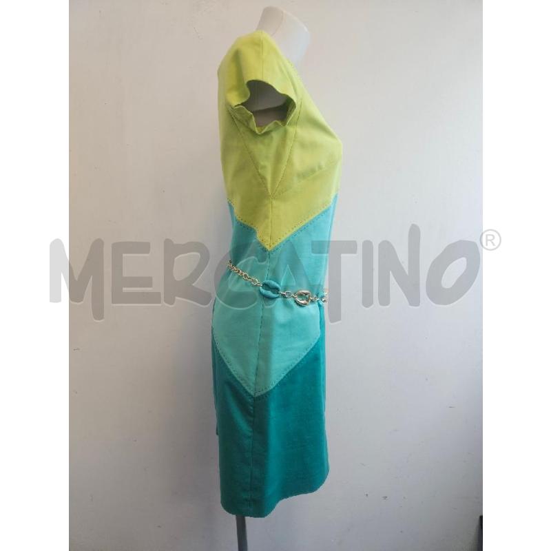 ABITO D LUISA SPAGNOLI VERDE AZZ PISTACCHIO +CINT | Mercatino dell'Usato Verona fiera 2