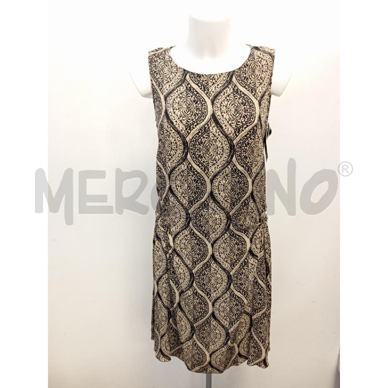 ABITO D MALIPARMI FANTASIA BEIGE NERA SETA  | Mercatino dell'Usato Verona fiera 1