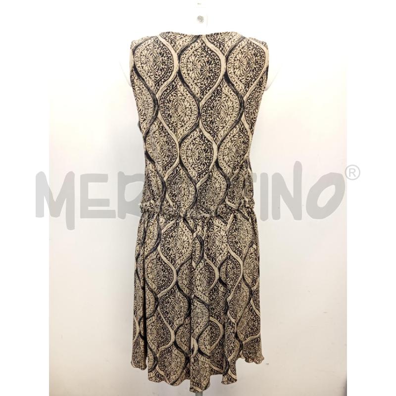 ABITO D MALIPARMI FANTASIA BEIGE NERA SETA  | Mercatino dell'Usato Verona fiera 3
