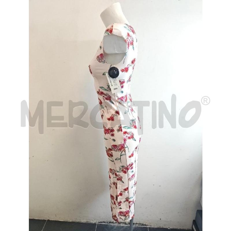 ABITO D PATRIZIA PEPE ROSA FIORI ROSSI ELASTICIZZATO  | Mercatino dell'Usato Verona fiera 2