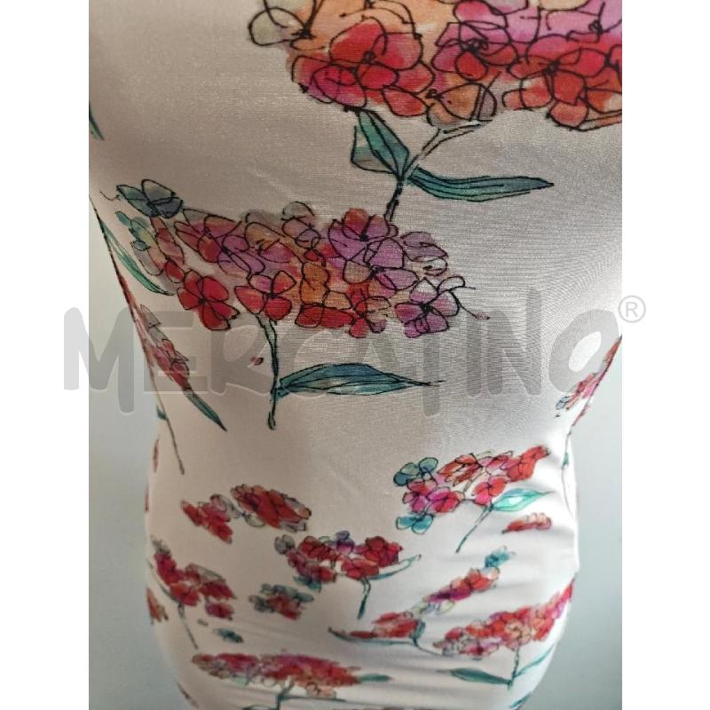 ABITO D PATRIZIA PEPE ROSA FIORI ROSSI ELASTICIZZATO  | Mercatino dell'Usato Verona fiera 5