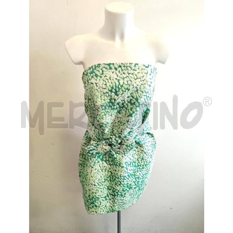ABITO D PAULA RAIA A FASCIA VERDE CON CINTURA  | Mercatino dell'Usato Verona fiera 1