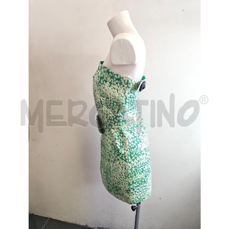 ABITO D PAULA RAIA A FASCIA VERDE CON CINTURA  | Mercatino dell'Usato Verona fiera 2