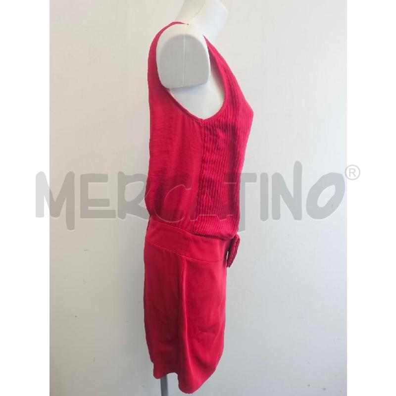 ABITO D PIEGHETTE TWIN SET ROSSO CON FIOCCO  | Mercatino dell'Usato Verona fiera 2