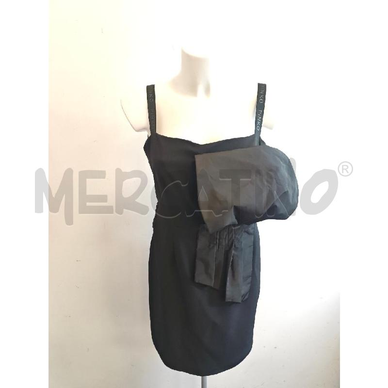 ABITO D PINKO NERO CON INSERTO TAFFETA  | Mercatino dell'Usato Verona fiera 1