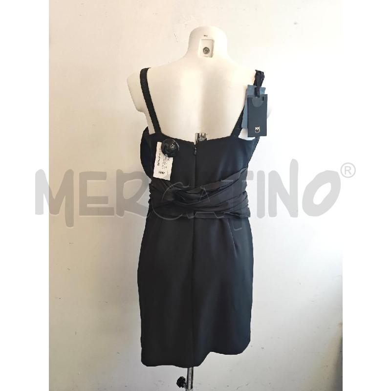 ABITO D PINKO NERO CON INSERTO TAFFETA  | Mercatino dell'Usato Verona fiera 3