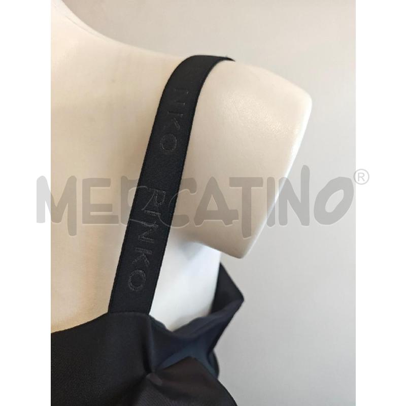 ABITO D PINKO NERO CON INSERTO TAFFETA  | Mercatino dell'Usato Verona fiera 4
