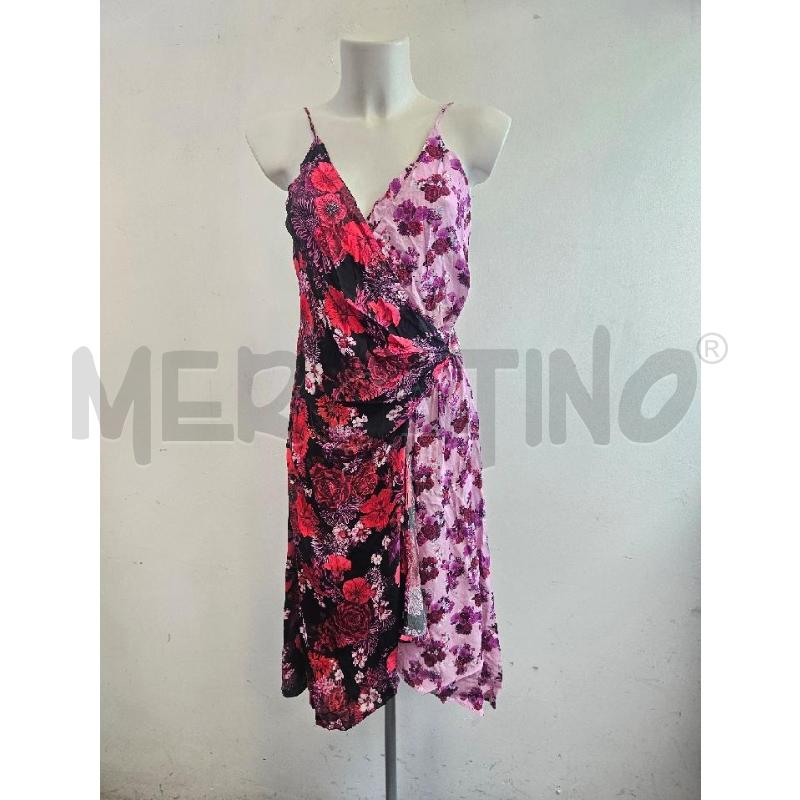 ABITO D PINKO ROSA NERO FIORI INSERTO STRASS | Mercatino dell'Usato Verona fiera 1