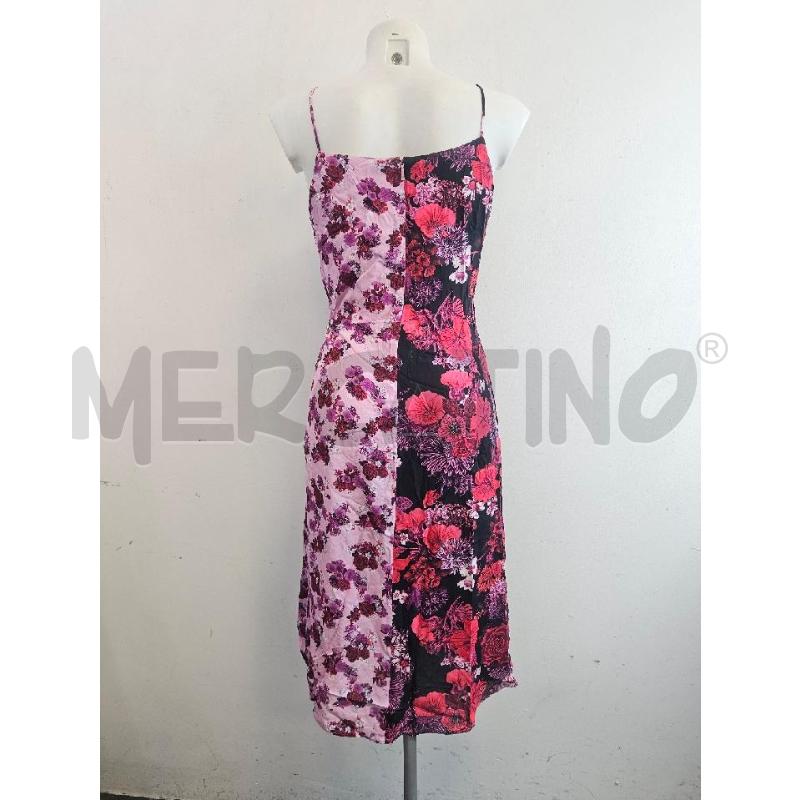 ABITO D PINKO ROSA NERO FIORI INSERTO STRASS | Mercatino dell'Usato Verona fiera 3