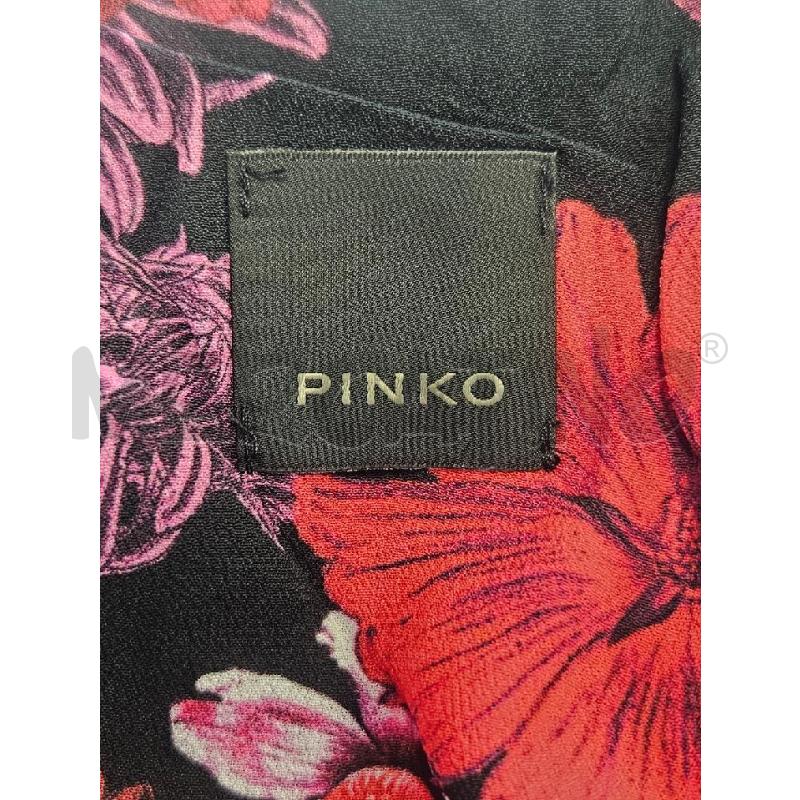 ABITO D PINKO ROSA NERO FIORI INSERTO STRASS | Mercatino dell'Usato Verona fiera 5