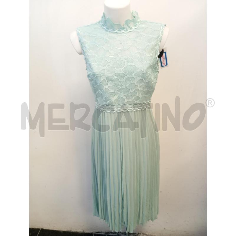 ABITO D REISS VERDE ACQUA PIZZO SOPRA PIEGHE SOTTO  | Mercatino dell'Usato Verona fiera 1