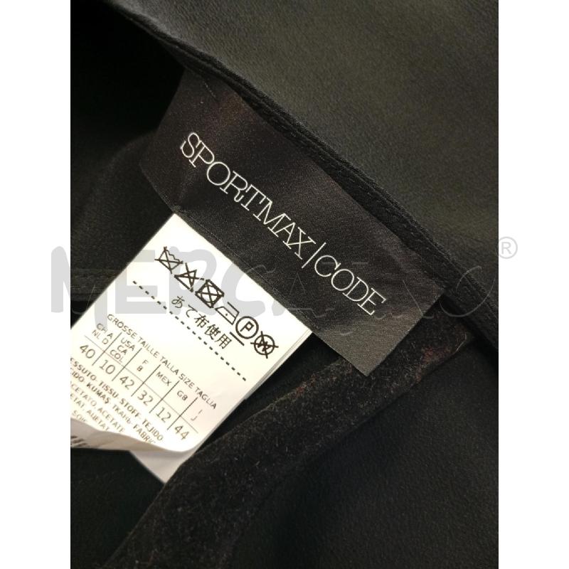 ABITO D SPORTMAX CODE NERO MISTO SETA ELASTICO VITA  | Mercatino dell'Usato Verona fiera 5