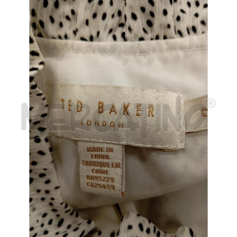 ABITO D TED BAKER BIANCO NERO A POIS LONDON  | Mercatino dell'Usato Verona fiera 5