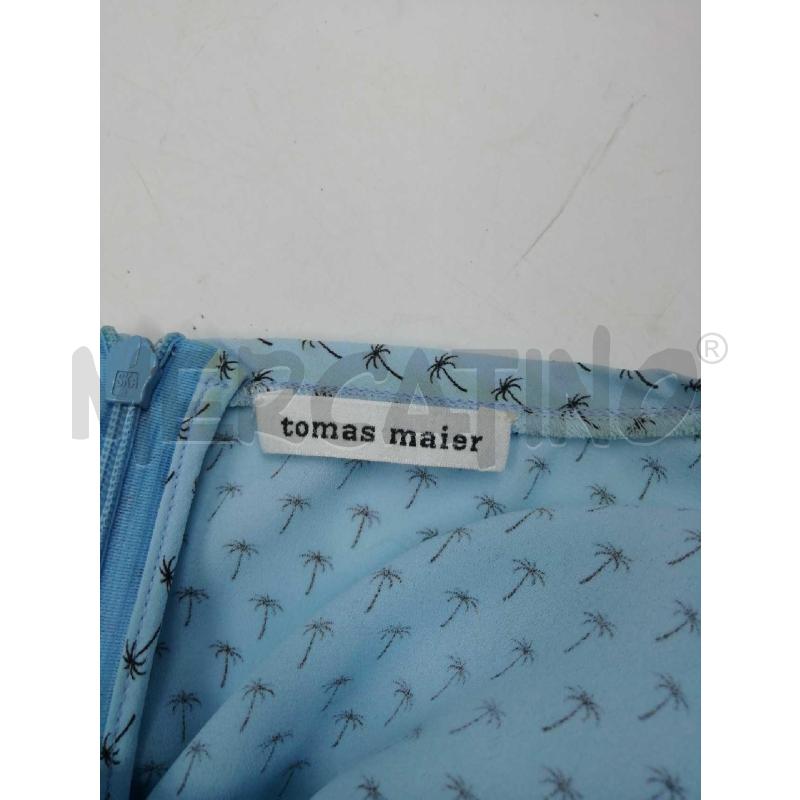 ABITO D TOMAS MAIER AZZURRO PALME NERE E PAILLETTES | Mercatino dell'Usato Verona fiera 4