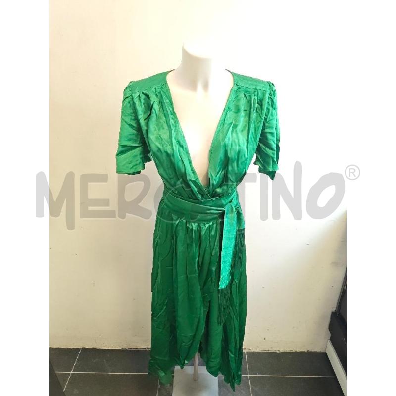 ABITO D TWIN SET VERDE SCOLLATURA INCROCIATA  | Mercatino dell'Usato Verona fiera 1