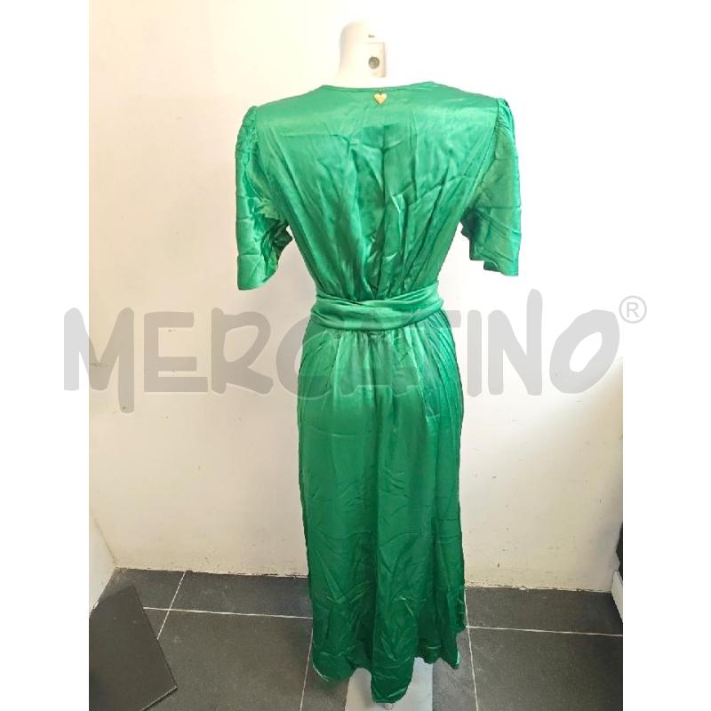 ABITO D TWIN SET VERDE SCOLLATURA INCROCIATA  | Mercatino dell'Usato Verona fiera 3