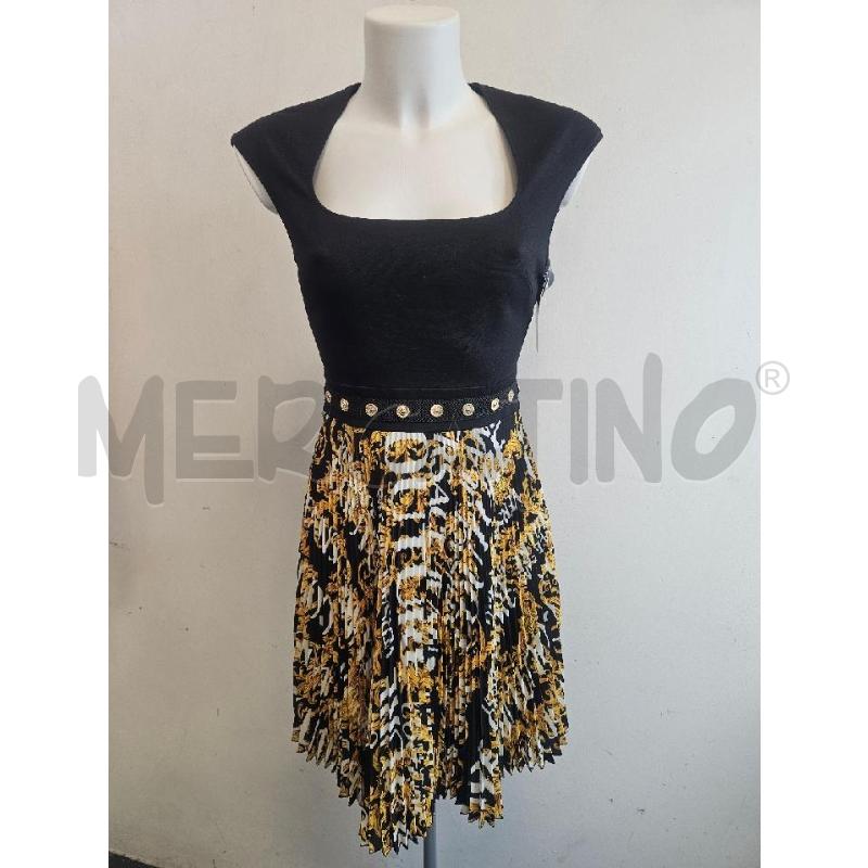 ABITO D VERSACE JEANS COUTURE NERO STAMPA BAROCCA  | Mercatino dell'Usato Verona fiera 1