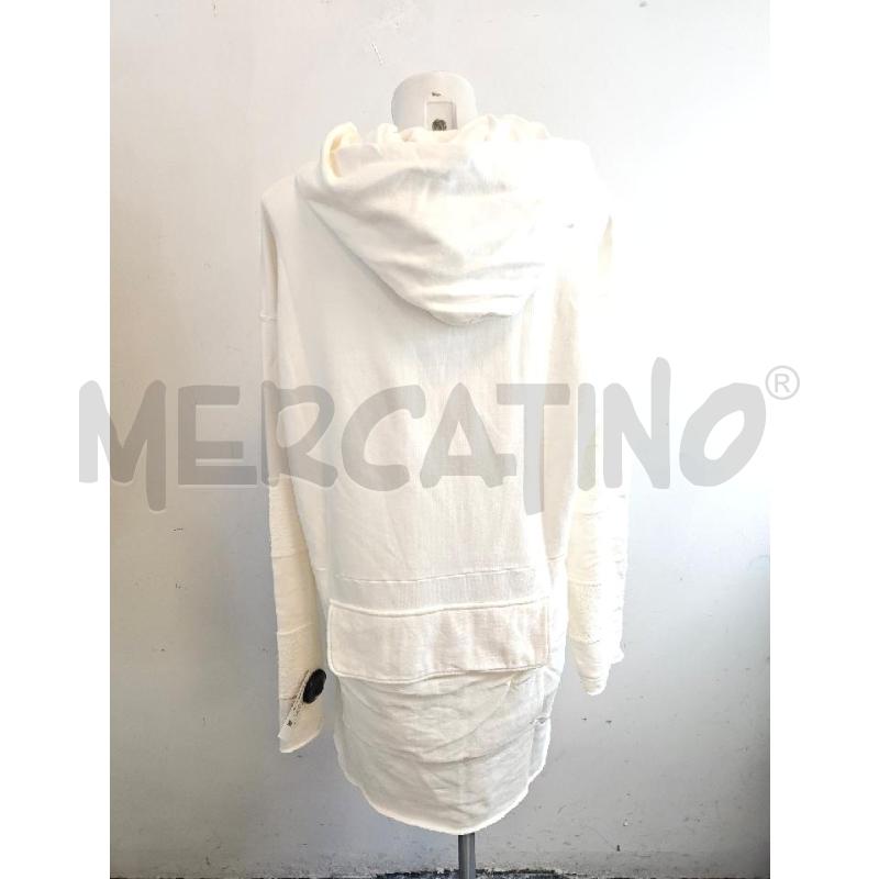 ABITO D  HTC IN FELPA CREMA SCRITTA ARANCIO  | Mercatino dell'Usato Verona fiera 3