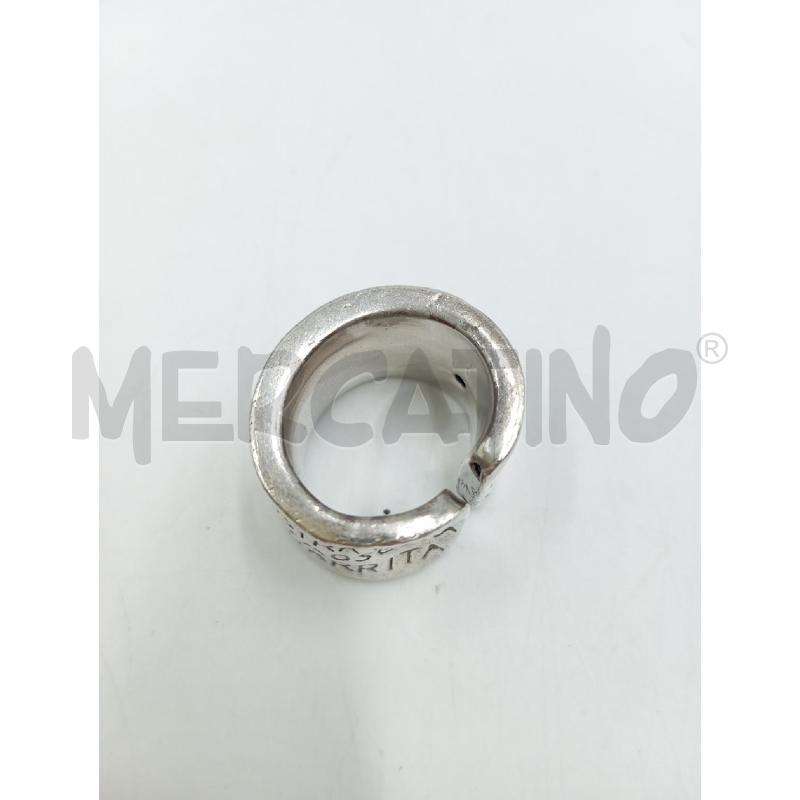 ANELLO D FRASE DIVINA COMMEDIA INFERNO MET CROMO  | Mercatino dell'Usato Verona fiera 3