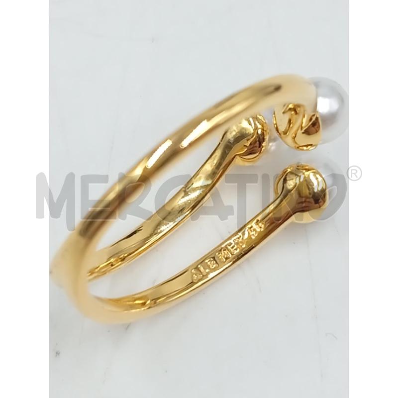 ANELLO D PANDORA DORATO TRE PERLINE  | Mercatino dell'Usato Verona fiera 3