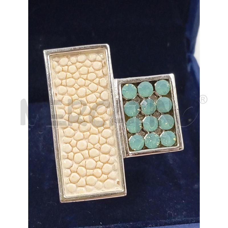 ANELLO D SWAROVSKY GEOMETRICO  | Mercatino dell'Usato Verona fiera 2