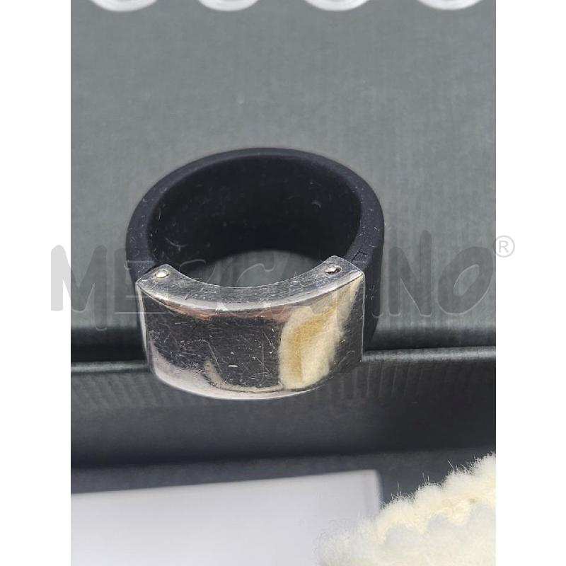 ANELLO U GUCCI  A FASCIA NERA MET CROMO  | Mercatino dell'Usato Verona fiera 4