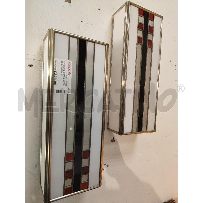 APPLIQUE COPPIA VETR/RES PIOMBATI | Mercatino dell'Usato Verona fiera 1