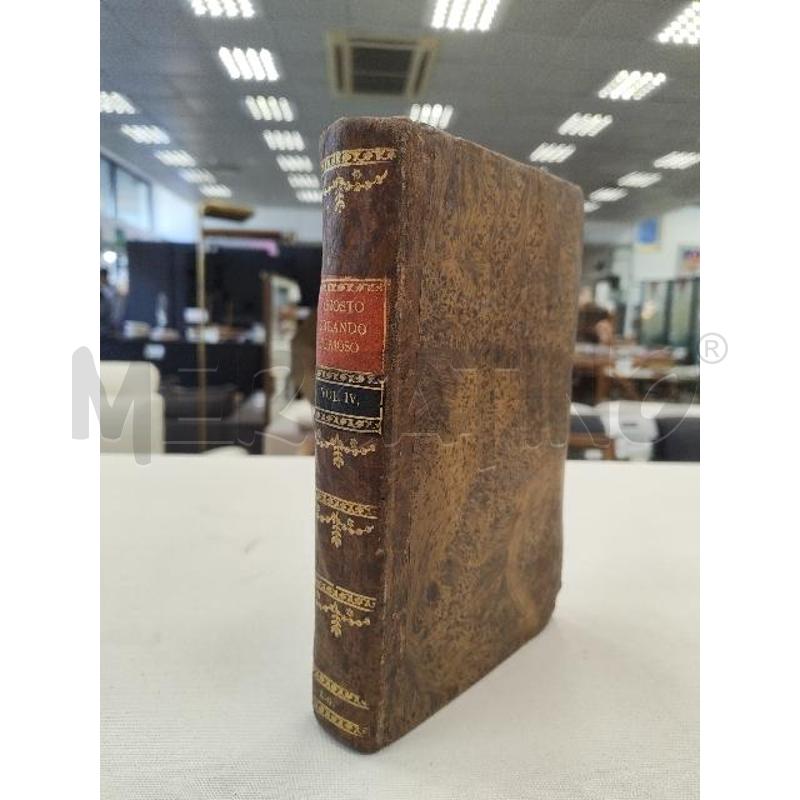 ARIOSTO ORLANDO FURIOSO VOL.4 1823 | Mercatino dell'Usato Verona fiera 1