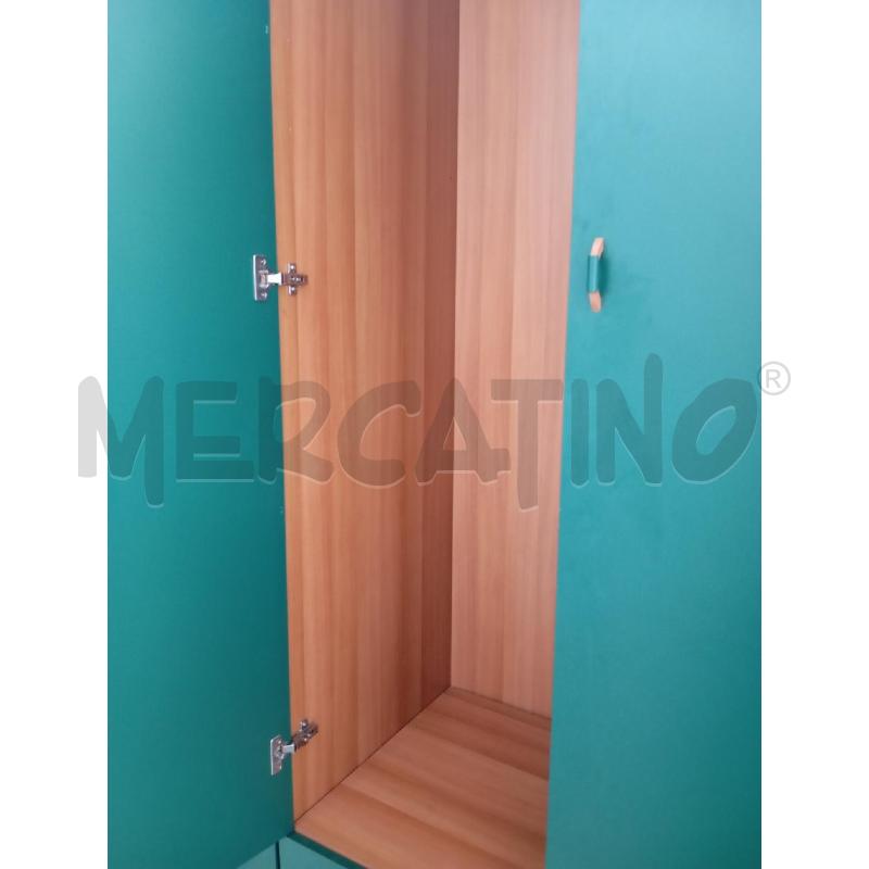 ARMADIO 6A VERDE A MODULI | Mercatino dell'Usato Verona fiera 2