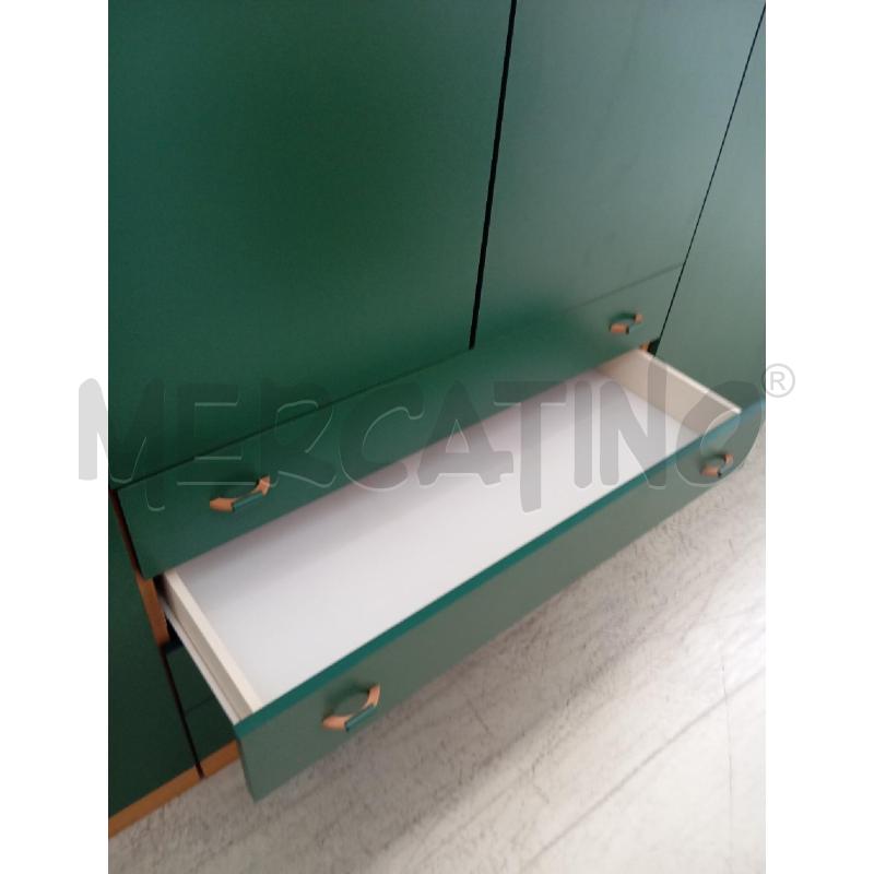 ARMADIO 6A VERDE A MODULI | Mercatino dell'Usato Verona fiera 3