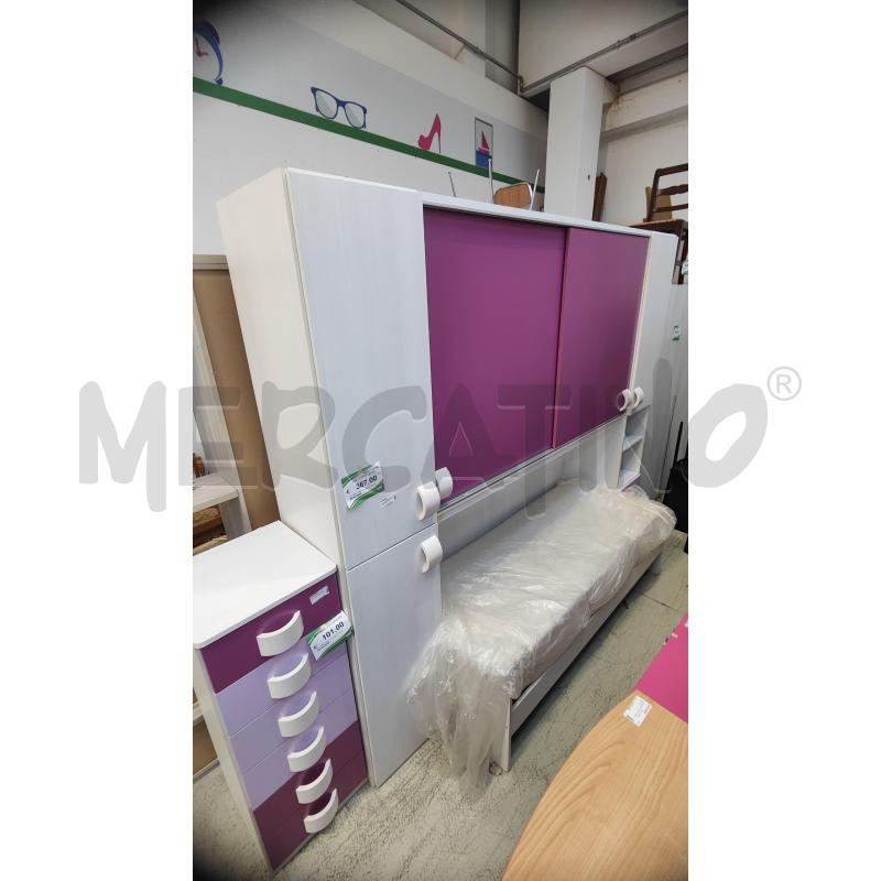 ARMADIO A PONTE FUCSIA CON DOPPIO LETTO  | Mercatino dell'Usato Verona fiera 1