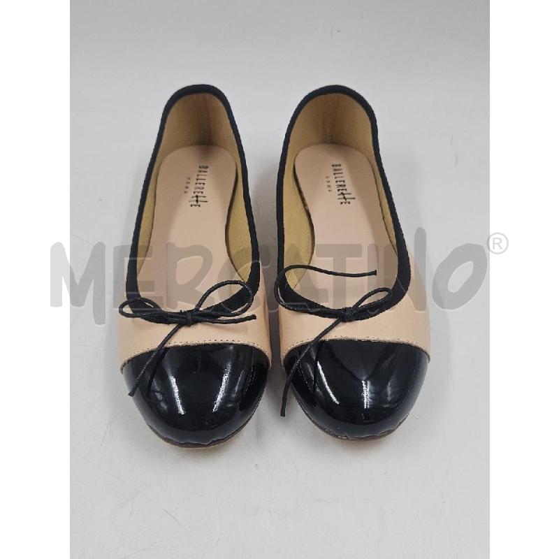 BALLERINA D BALLERETTE BEIGE NERE FIOCCO SULLA PUNTA | Mercatino dell'Usato Verona fiera 2