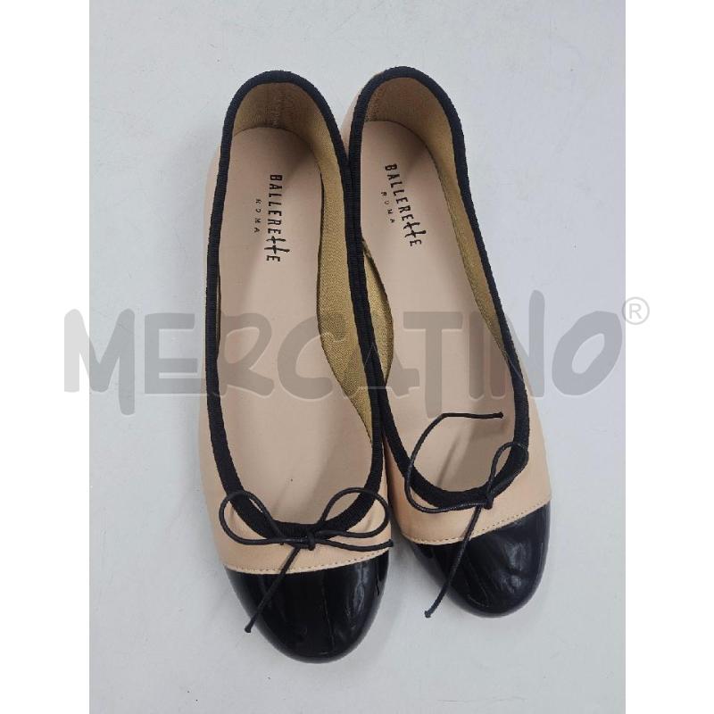 BALLERINA D BALLERETTE BEIGE NERE FIOCCO SULLA PUNTA | Mercatino dell'Usato Verona fiera 4