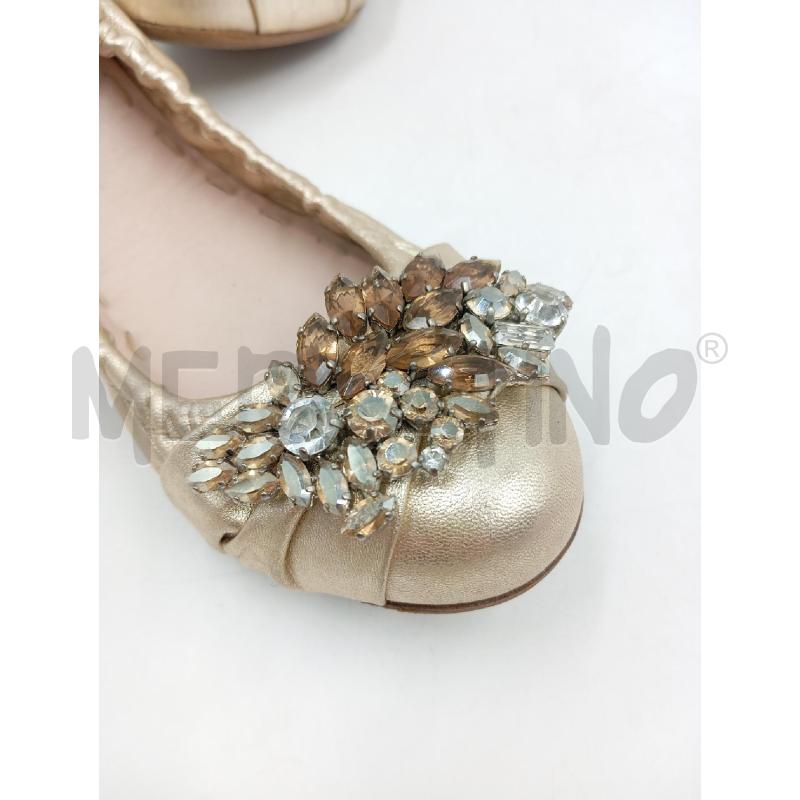 BALLERINA MIU MIU DORATE APPLICAZIONE STRASS | Mercatino dell'Usato Verona fiera 4