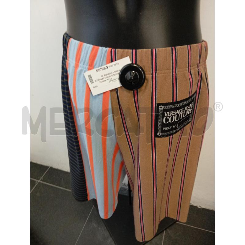 BERMUDA UOMO VERSACE JEANS COUTURE RIGHE MARRONE ARANCIO RIGHE  | Mercatino dell'Usato Verona fiera 4