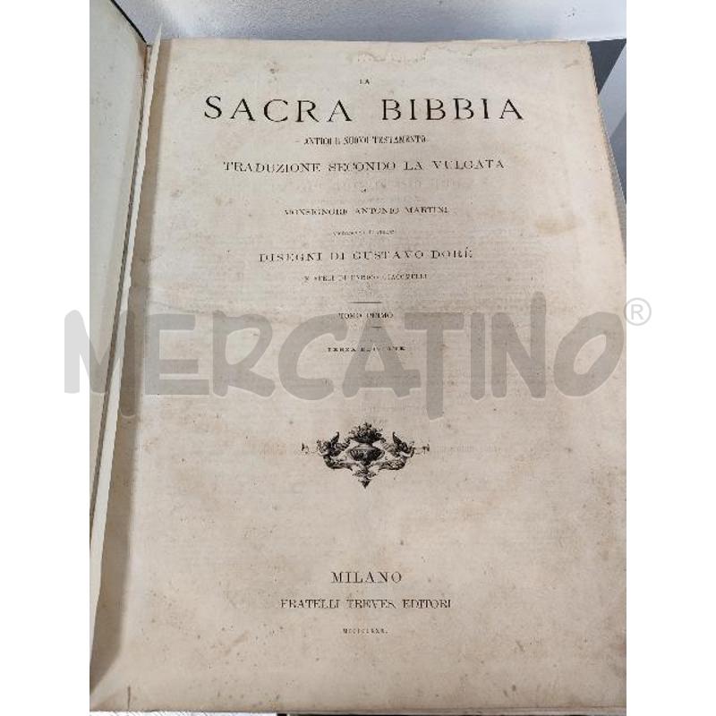 BIBBIA 2 VOL. TREVES | Mercatino dell'Usato Verona fiera 2