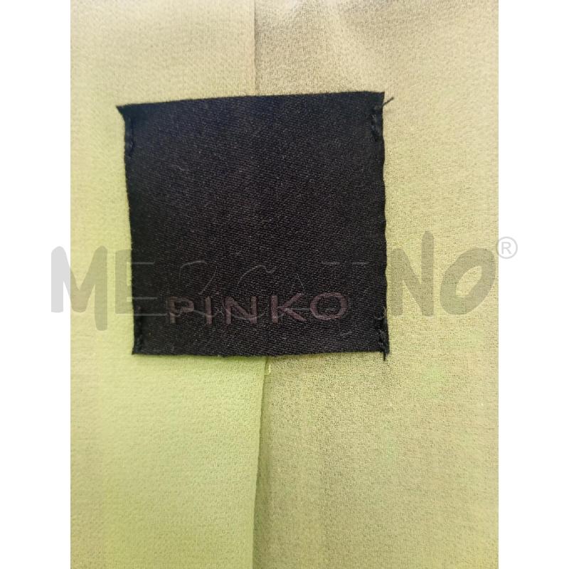 BLAZER DONNA PINKO TWEED VERDE REVER SATIN NERO  | Mercatino dell'Usato Verona fiera 5