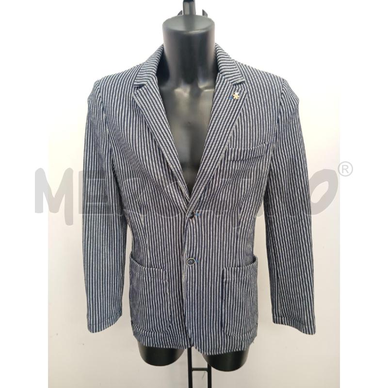 BLAZER UOMO FRED MELLO GESSATO BLU BIANCO | Mercatino dell'Usato Verona fiera 1
