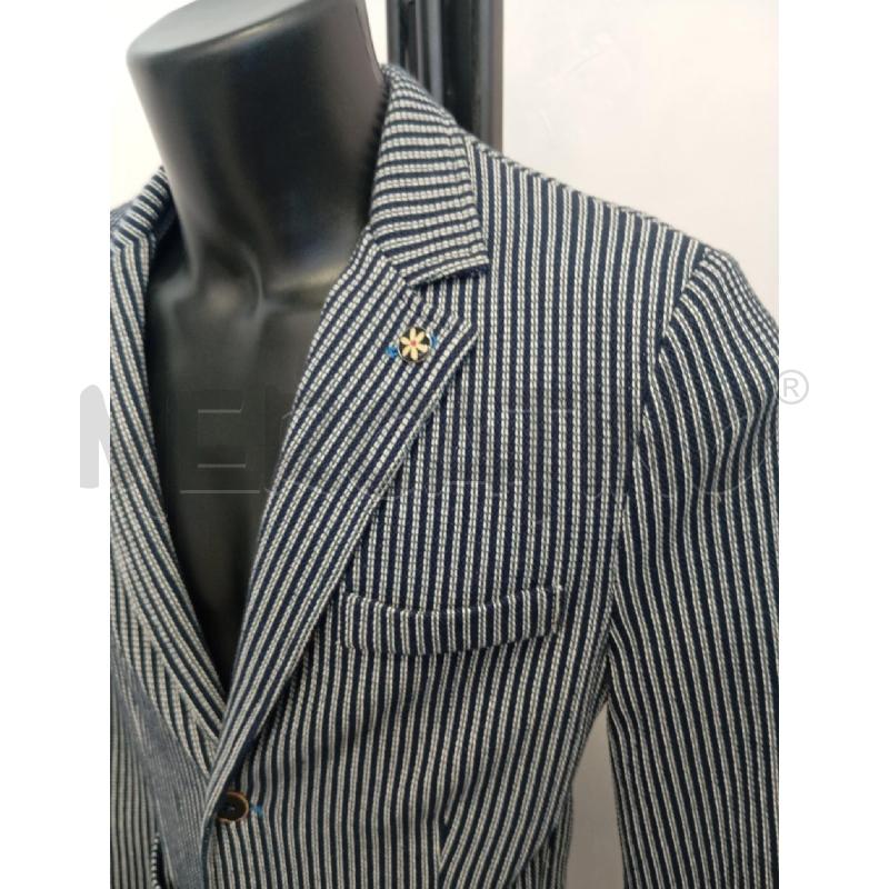 BLAZER UOMO FRED MELLO GESSATO BLU BIANCO | Mercatino dell'Usato Verona fiera 2