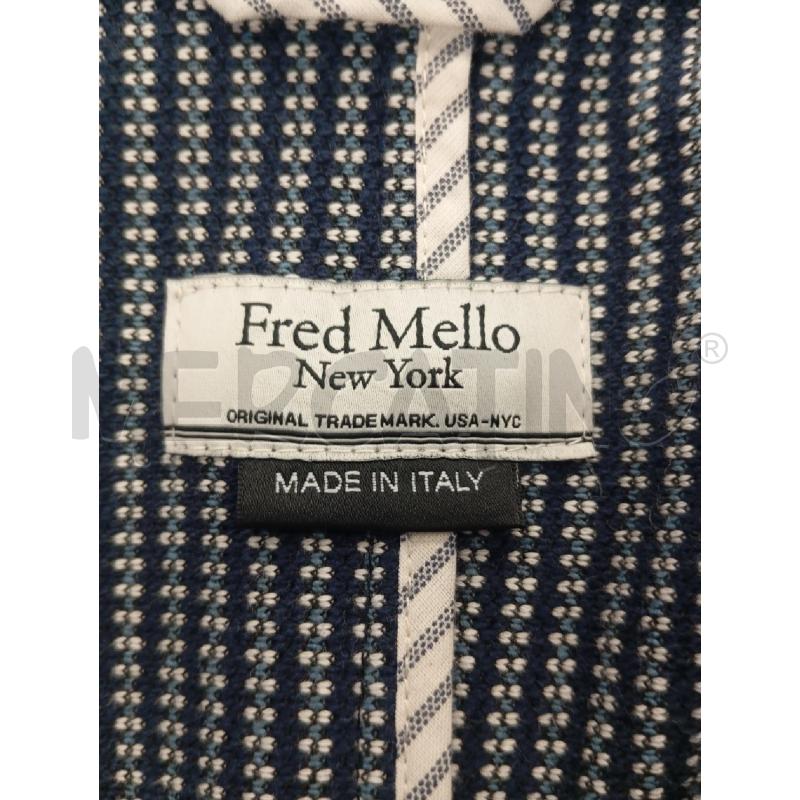 BLAZER UOMO FRED MELLO GESSATO BLU BIANCO | Mercatino dell'Usato Verona fiera 4