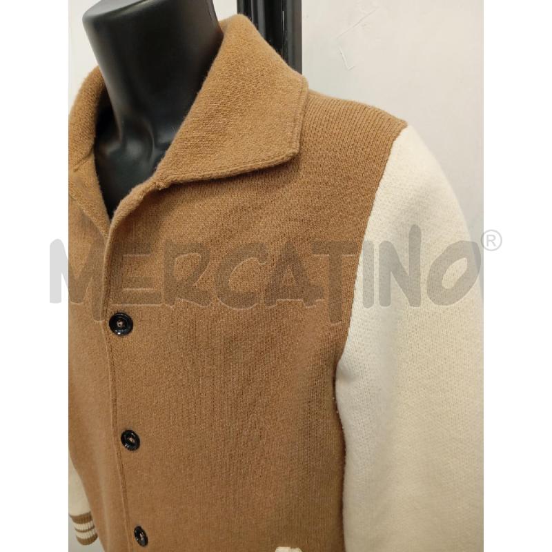 BLAZER U +39MASQ MARRONE INSERTI BIANCHI  | Mercatino dell'Usato Verona fiera 2