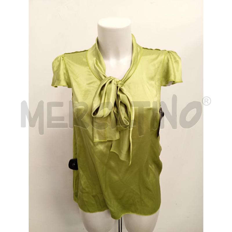 BLUSA DONNA DOLCE&GABBANA SETA VERDE MANICA SBUFFO | Mercatino dell'Usato Verona fiera 1