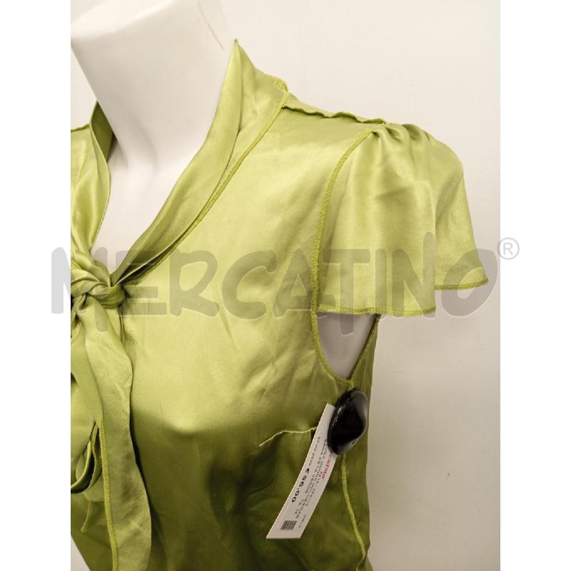 BLUSA DONNA DOLCE&GABBANA SETA VERDE MANICA SBUFFO | Mercatino dell'Usato Verona fiera 2