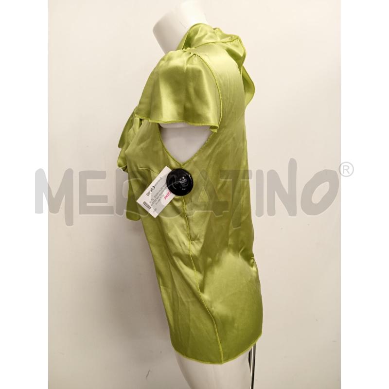 BLUSA DONNA DOLCE&GABBANA SETA VERDE MANICA SBUFFO | Mercatino dell'Usato Verona fiera 3