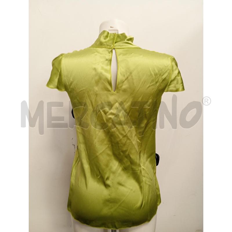 BLUSA DONNA DOLCE&GABBANA SETA VERDE MANICA SBUFFO | Mercatino dell'Usato Verona fiera 4